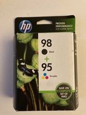Genuine HP 98 Black HP 95 Tri-color Ink Combo Pack Sealed Expired 02/2019