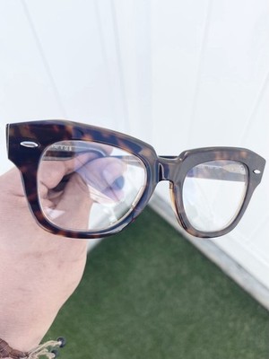New Ray Ban State Street RB2186 2186 Havana Brown Clear Lens Size 49/20