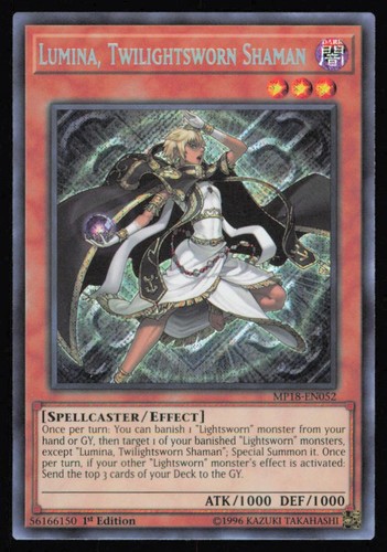 Lumina, Twilightsworn Shaman MP18-EN052 YuGiOh 2018 Mega-Tin Mega Pack card