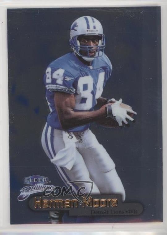 1998 Fleer Brilliants Blue Herman Moore #9B 0e52