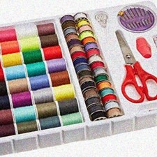100-Piece Sewing Kit with Multi-Color Bobbins