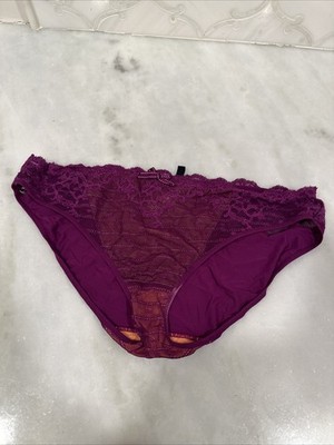 CHANTELLE 3087 RIVE GAUCHE Bikini Panty ~ Burgundy/Peach