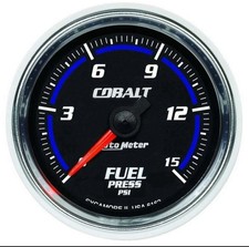Autometer 6162 Cobalt Fuel Pressure Gauge 2-116 In. Electrical Autometer 6162 Cobalt Fuel Pressure Gauge 2-116 In. Electrical