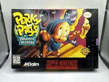Porky Pig's Haunted Holiday Super Nintendo  SNES Authentic BOX ONLY