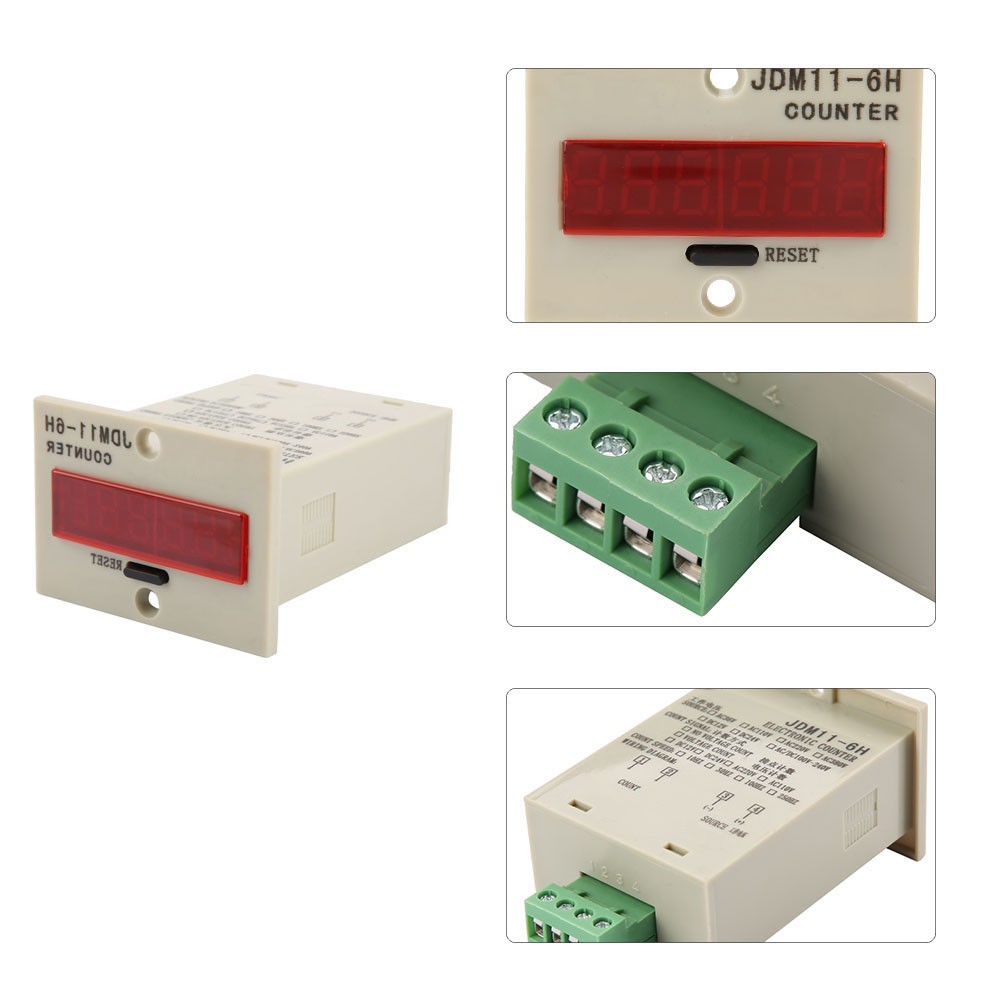 High Speed 6 Digit Electronic Counter Accurate Count For Various Signals Plastic
