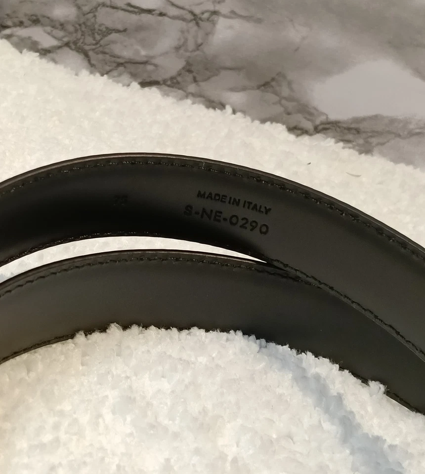 Celine Women's Belt Classic Logo Black Calfskin Leather Belt 2.5cm - Image 4 of 4