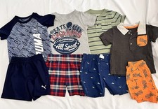 PUMA  Carter's Boys 7 Piece Summer Outfit Set, Multicolor, Shorts