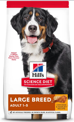 Hill's Science Diet Adult Large Breed Chicken & Barley Recipe Dry Dog Food 35LB