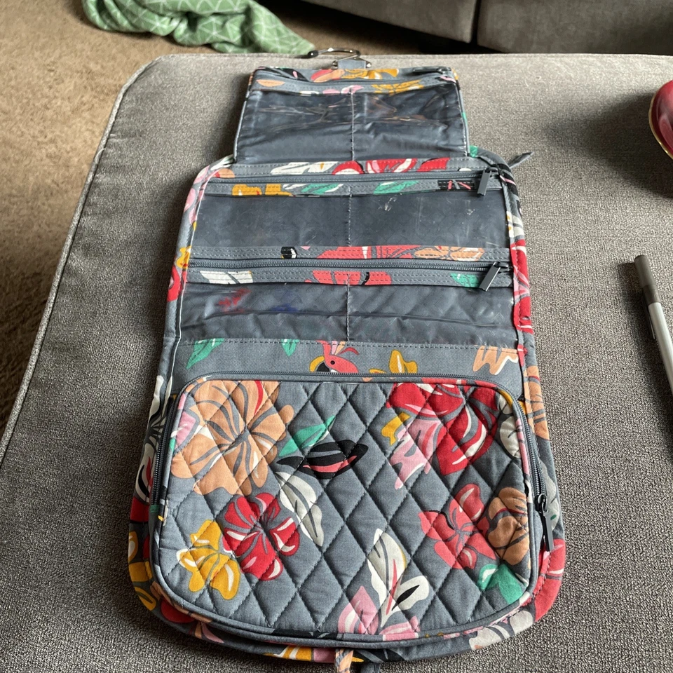 Vera Bradley Organizador de Viaje Maquillaje Colgante, Gris/Multi, Coastal Paradise, Foto 4 de 4