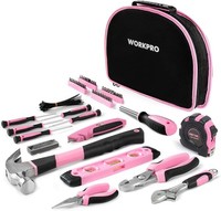 Werkzeug Set 103-Teilig Rosa FüR Haushalt Diy Handwerker Reparatur Tasche