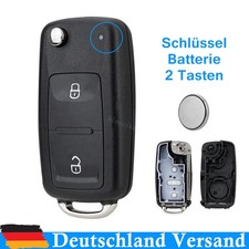 Klapp Schlüssel Gehäuse Akku Batterie CR2032 für VW Amarok T5 T6 Transporter