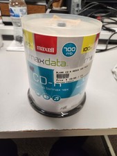 Maxell CD-R 100 Pack 700 MB 80 Min Max 48X Data Music Photos Brand New Seal