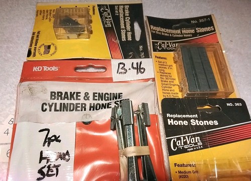 7Pc K-D TOOLS & ASSORTED BRANDS BRAKE CYLINDER HONE SET WITH REPLACEMENT STONES - Bild 2 von 4