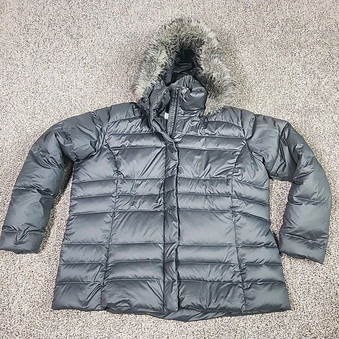 COLUMBIA SNOW BEAUTY JACKET Womens Sz 2X Gray REG $210 Parka Down Filling