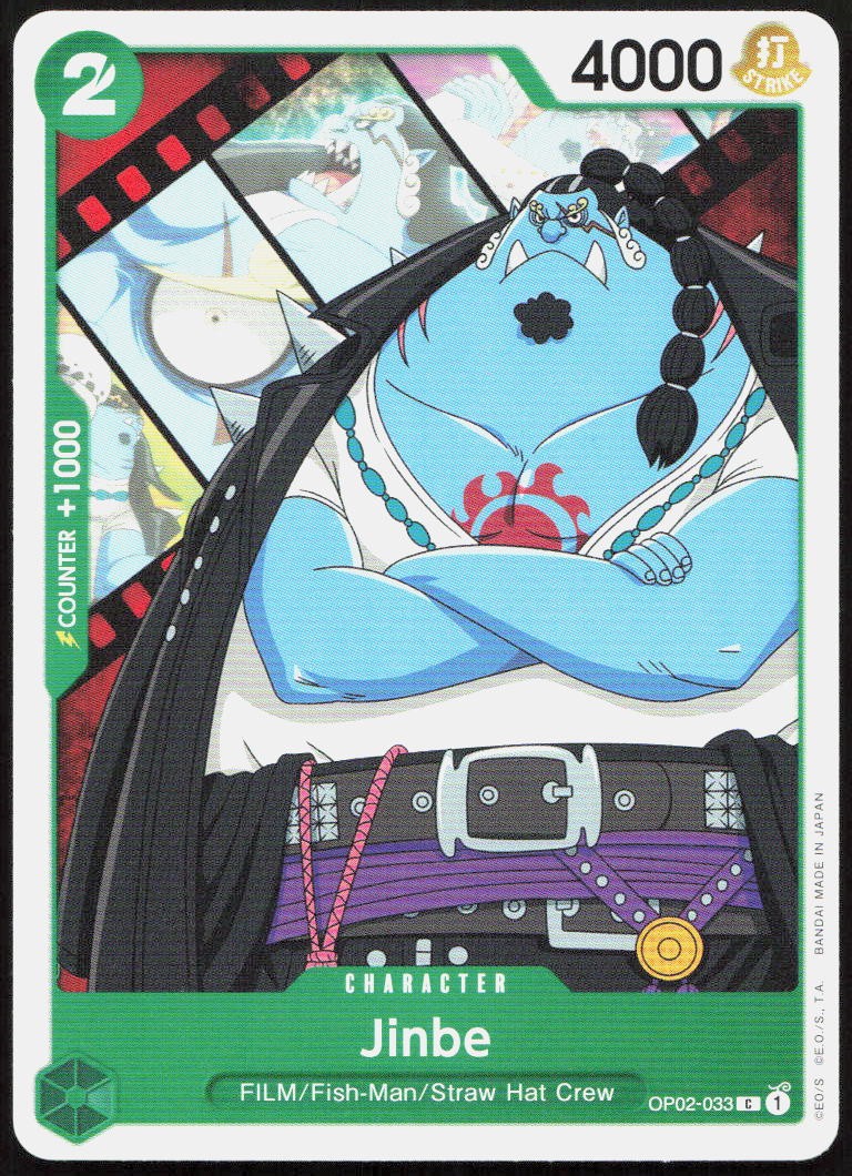 Jinbe OP02-033 Common Paramount War One Piece Near Mint
