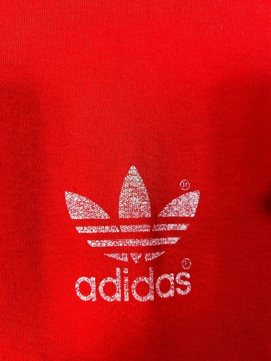 Adidas RARE Vintage Jersey Football Soccer Shirt 70s 80s Red White