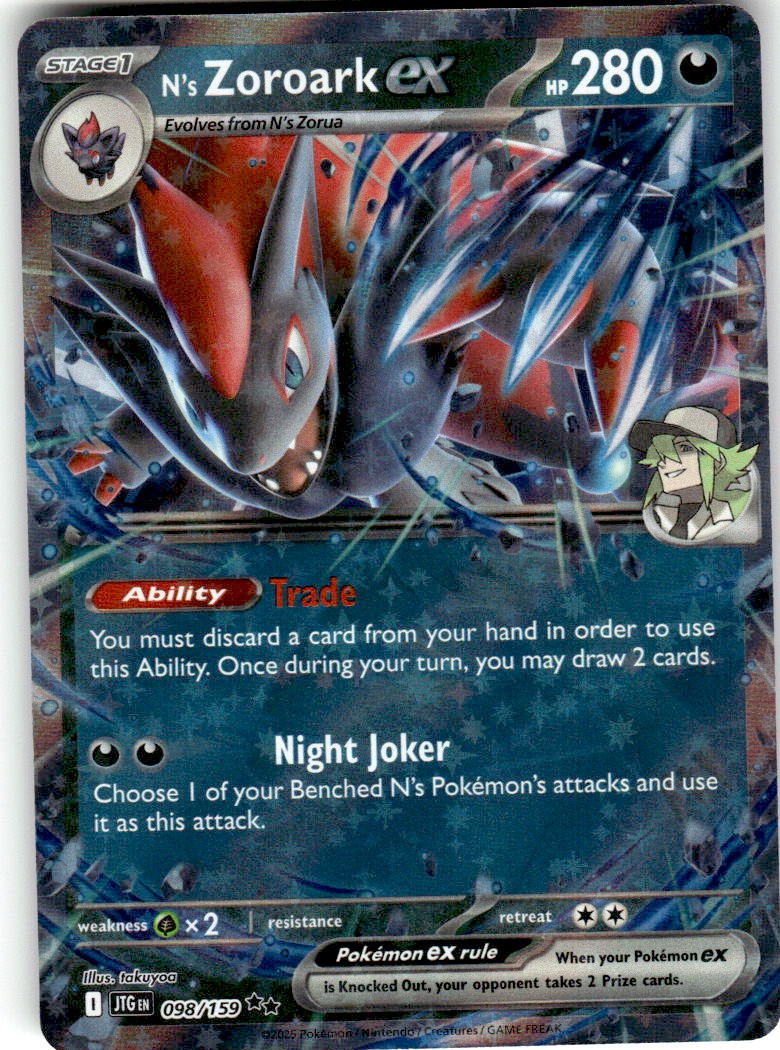 N's Zoroark ex 2025 Scarlet & Violet: Journey Together #098/159