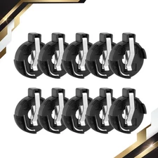10 x Round Plastic Housing Cell Button Battery Holder for CR2016/2025/2032