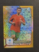 Henrique Araujo 2021-22 Bowman Chrome UEFA U-21 Euro #36 1st Gold Shimmer #/50