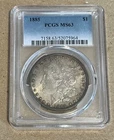 1885 $1 Morgan Silver Dollar PCGS MS63 Free Shipping!