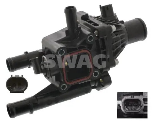 Alloggiamento termostato 40 93 9145 SWAG per CHEVROLET OPEL FIAT ALFA ROMEO