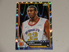 2025 Topps Chrome McDonald�s All American Raywave Refractor 82 Amar'e Stoudemire