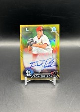 2016 1st Bowman Chrome Gold Refractor /50 Daniel Poncedeleon Auto RC