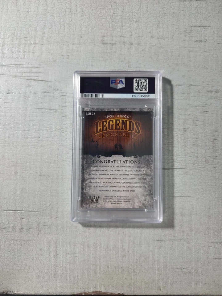 2023 Sportkings Volume 4 Kobe Bryant Lendends Memorabilia #LSM72 PSA8 - Image 2 of 3