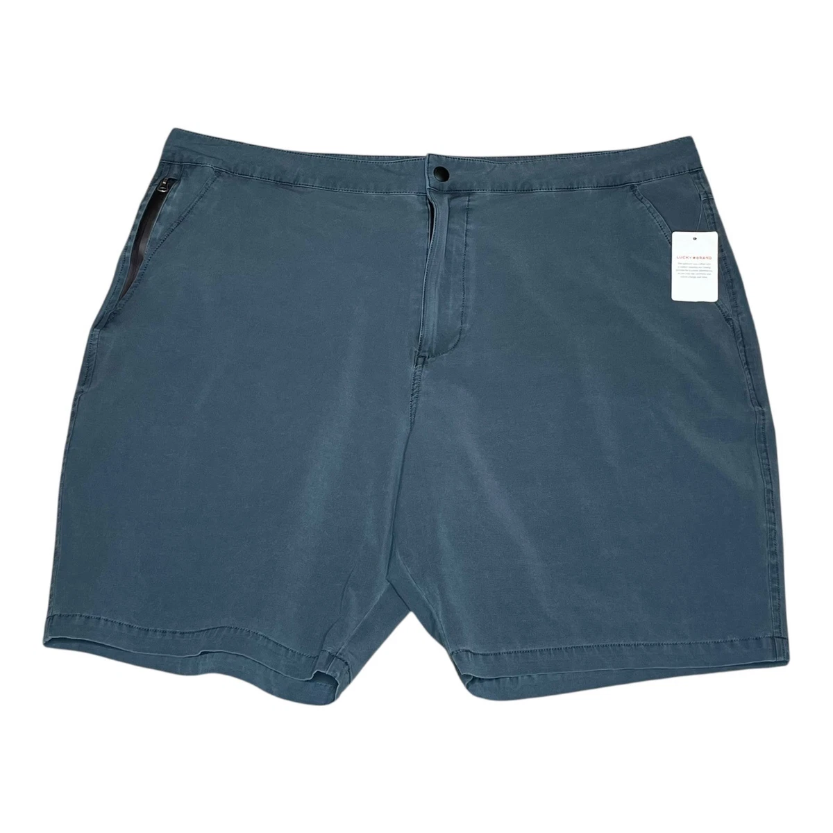 Lucky Brand Pantaloncini Uomo In Misto Cotone Twill Con Tencel, Chiusura Con Bottone E Coulisse, Tasche Oblique