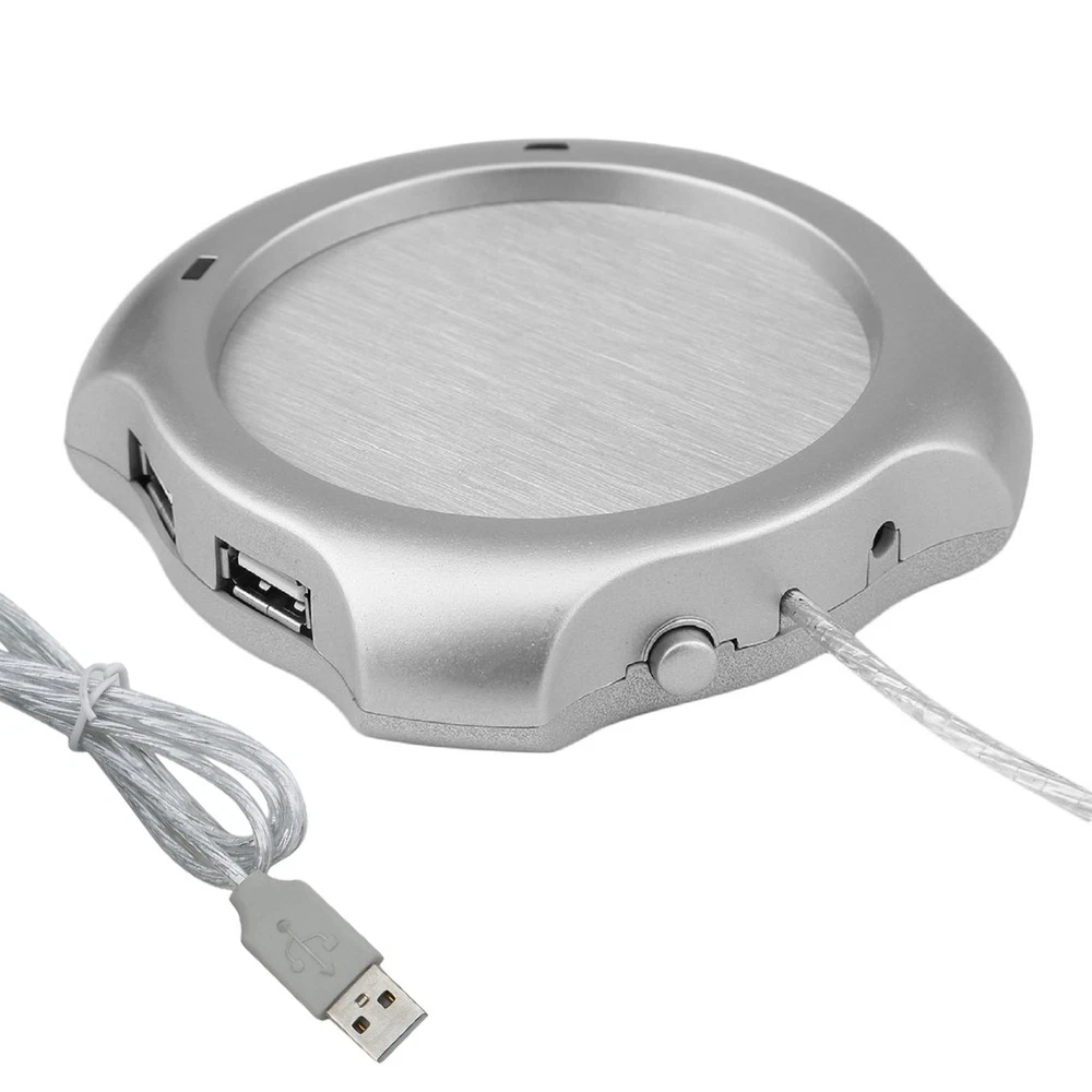 USB Hub Tea Coffee Water Cup Mug Warmer Heater Pad Temperature Winter Accessorie