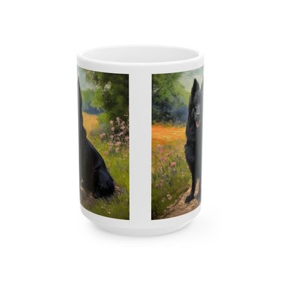 Schipperke Ceramic Coffee Mug - A Toast to Dog Lovers!