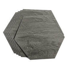 15-Sheet Peel and Stick Floor Tile, Hexagon PVC Self Adhesive Decorative Tile