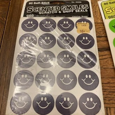 Vintage Eureka Scratch And Sniff Stickers Lot Of 3 Sheets Licorice