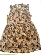 Forever 21 Women's Ivory Floral Lace Mini Bodycon Dress Size M, Short Sleeve