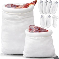 6 Pack Game Bags Hunting for Meat 4 about 12 x 48 inches and 12 x 28", white