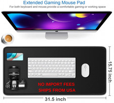 Gaming Mouse Pad Large Thick 3mm Waterproof Office Desk Mat Non-Slip Rubber Base