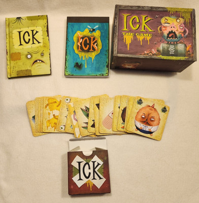 ICK The Game, Funny & Gross Kids Card Game, 2007, 2-4 Players, Ages 6+ pre-owned