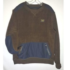 Burton Tribute DryRide Mens Brown Fleece Pullover Sweatshirt XL