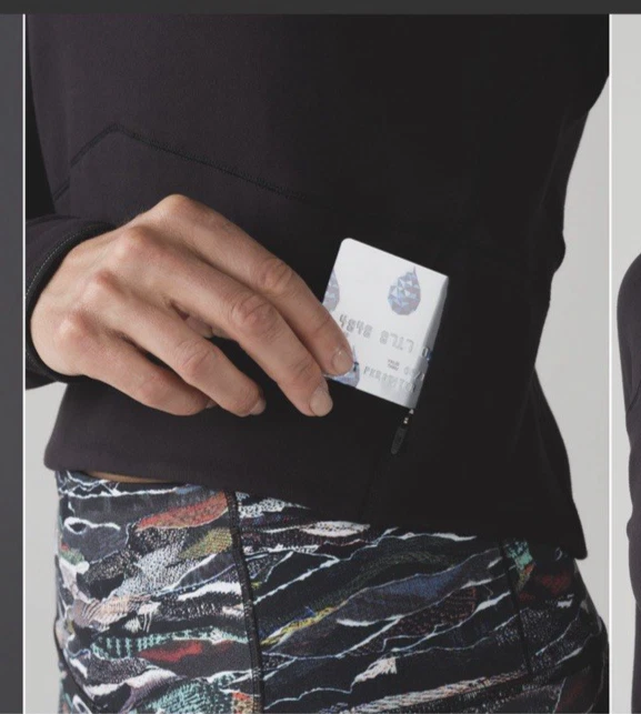 Pullover Lululemon Hill and Valley cuello falso talla 10 negro Nulu gimnasio entrenamiento correr Foto 2 de 4