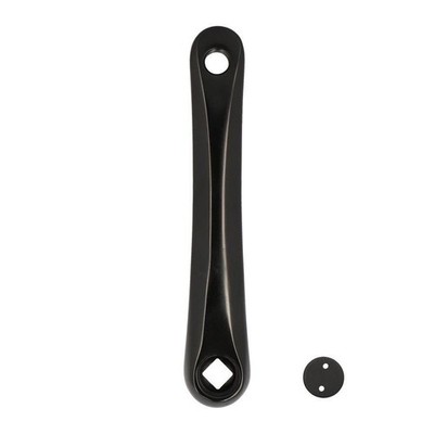 Kurbel links MTB L170 Alu Optimiz schwarz (breites Profil)