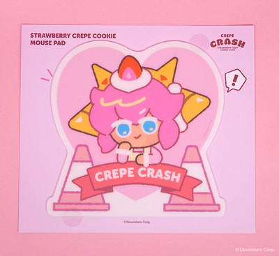 Cookie Run Kingdom Strawberry Crepe Mouse Pad 20x20cm Cute Desk Mat Gift