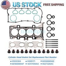 Head Gasket Set With Bolts Compatible With 2013-2022 Jeep Dodge Chrysler 2.4l Head Gasket Set With Bolts Compatible With 2013-2022 Jeep Dodge Chrysler 2.4l