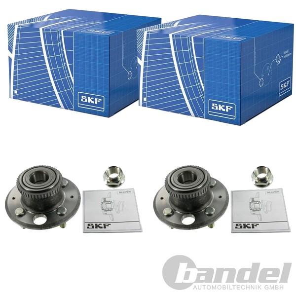 2X SKF RADLAGER-SATZ Hinten Passend FÜR Honda Civic CRX Links+Rechts-image