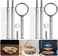 Etageren Stangen Set Etagere Bausatz Silber Etagerenstangen 2 Bis 3 Etagere