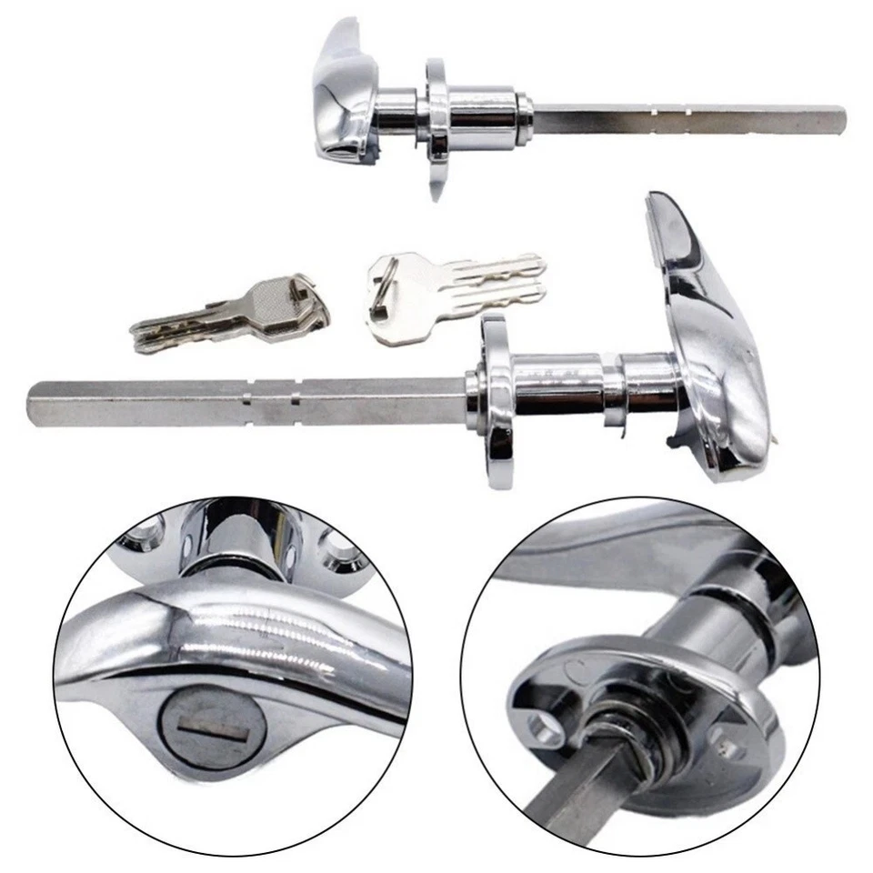 2x Manijas de puerta de bloqueo exterior para Ford Modelo 18 3 ventanas 1932 Modelo 40 1933-34 Foto 2 de 4