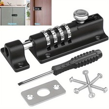 Digit Combination Sliding Keyless Lock Security Pad Bolt Garden Door Shed Gate