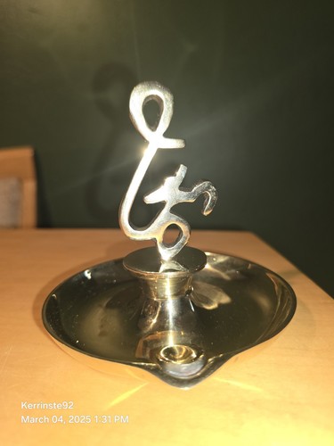 Messing Om Öl Diya Lampe Diwali Tempel Dekor - Bild 2 von 10