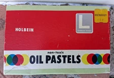 Vintage Holbein Oil Paste - Set 12 colors - Oversize Sticks - Made in Japan