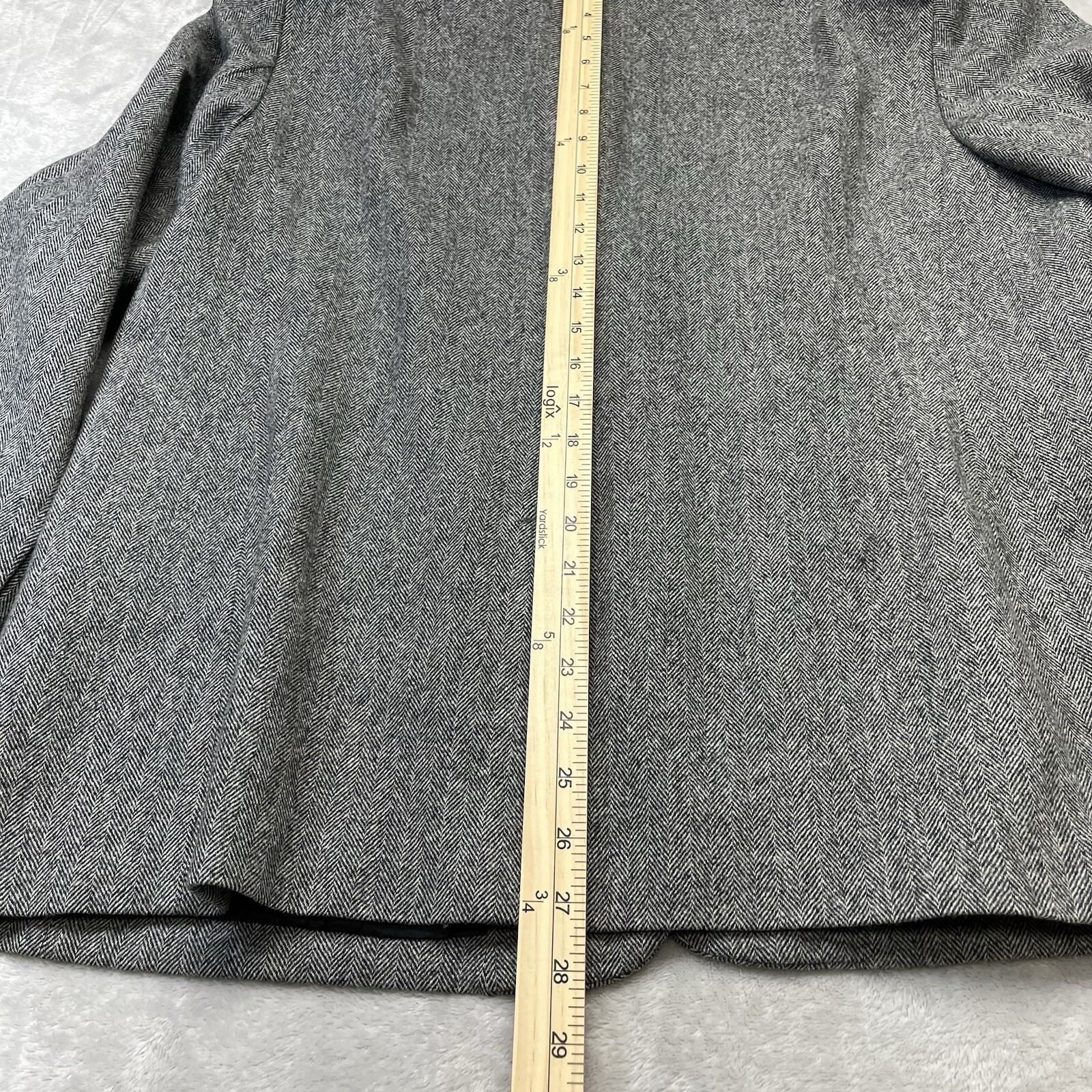 Pendleton Wool Blazer Jacket Plus 16W Gray Herrin… - image 7