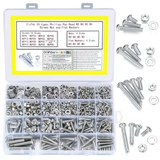 1080 Pcs Screws and Bolts and Nuts Assortment Kit, Cross Pan Head Screws Nuts...